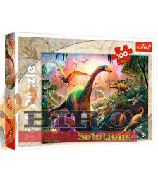 TF Puzzle "100" - "Dinosaurs land"